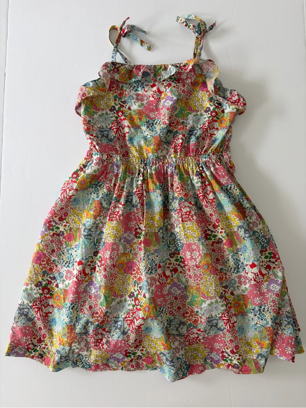 J Crew Liberty Fabric Girls Floral Cotton Sun Dress Size 7